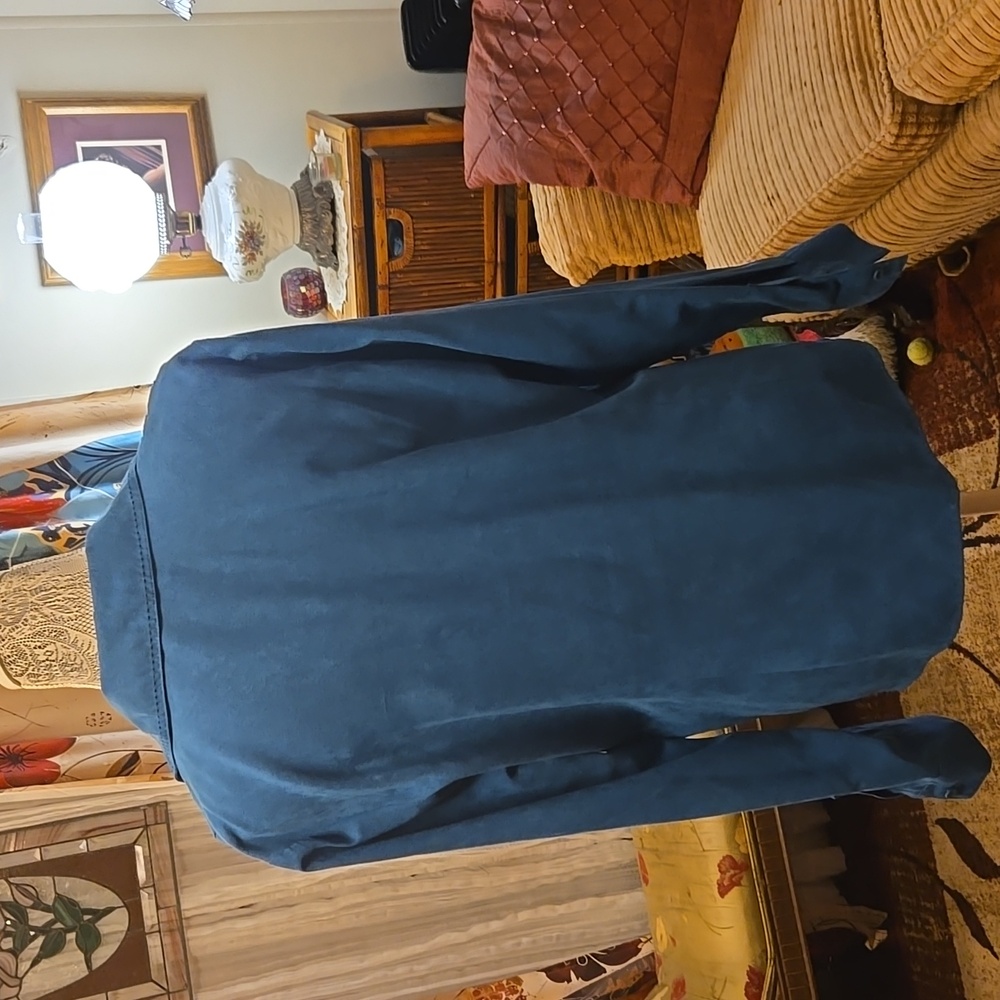 Talbots Blue Button Down Top - image 4